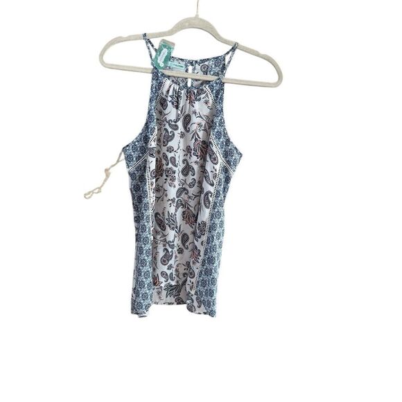 Maurices Blue Sleeveless Halter Blouse Medium NWT - Picture 8 of 9